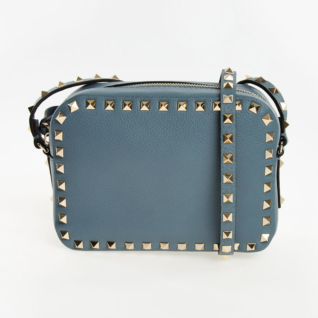 VALENTINO GARAVANI  Blue Studded Cross Body Bag Veronique Luxury Collections