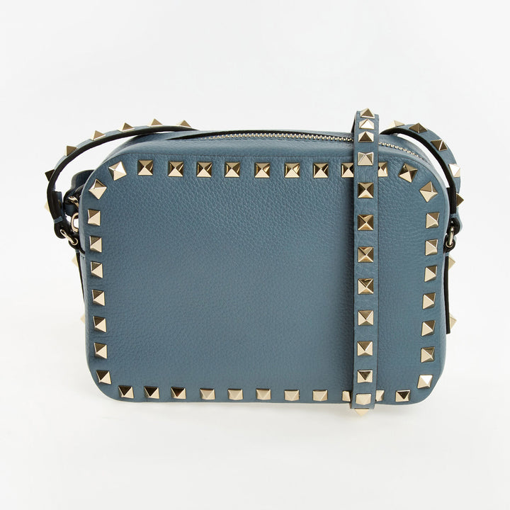 VALENTINO GARAVANI  Blue Studded Cross Body Bag Veronique Luxury Collections