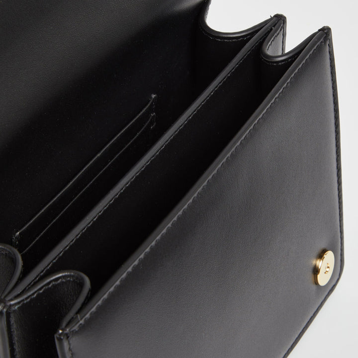 DOLCE & GABBANA  Black Leather Millennials Cross Body Bag Veronique Luxury Collections