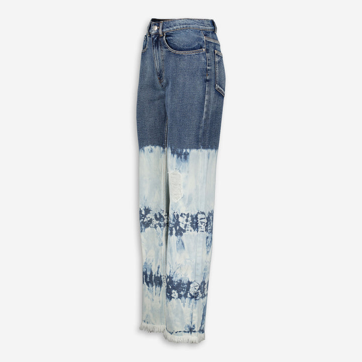 NINA RICCI  Navy Tie Dye Straight Jeans Veronique Luxury Collections