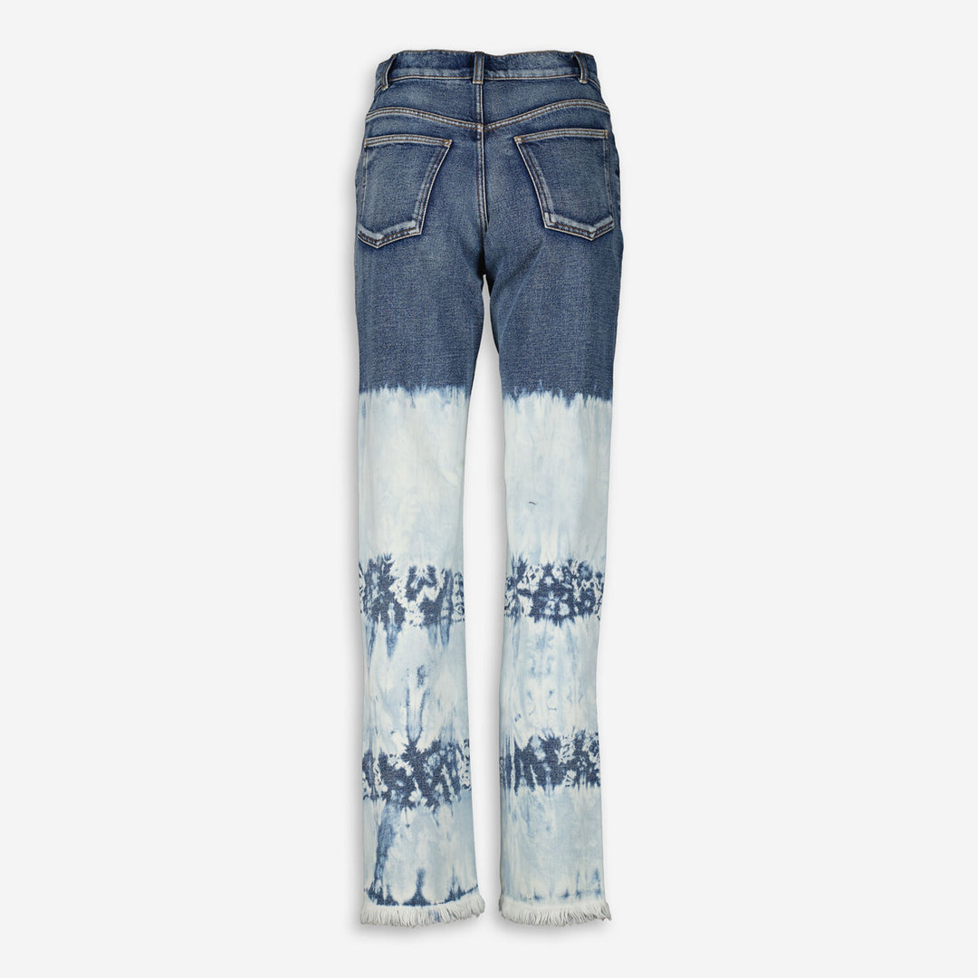 NINA RICCI  Navy Tie Dye Straight Jeans Veronique Luxury Collections