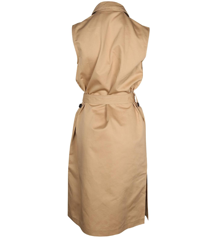 MARNI  Brown Abstract Midi Dress Veronique Luxury Collections