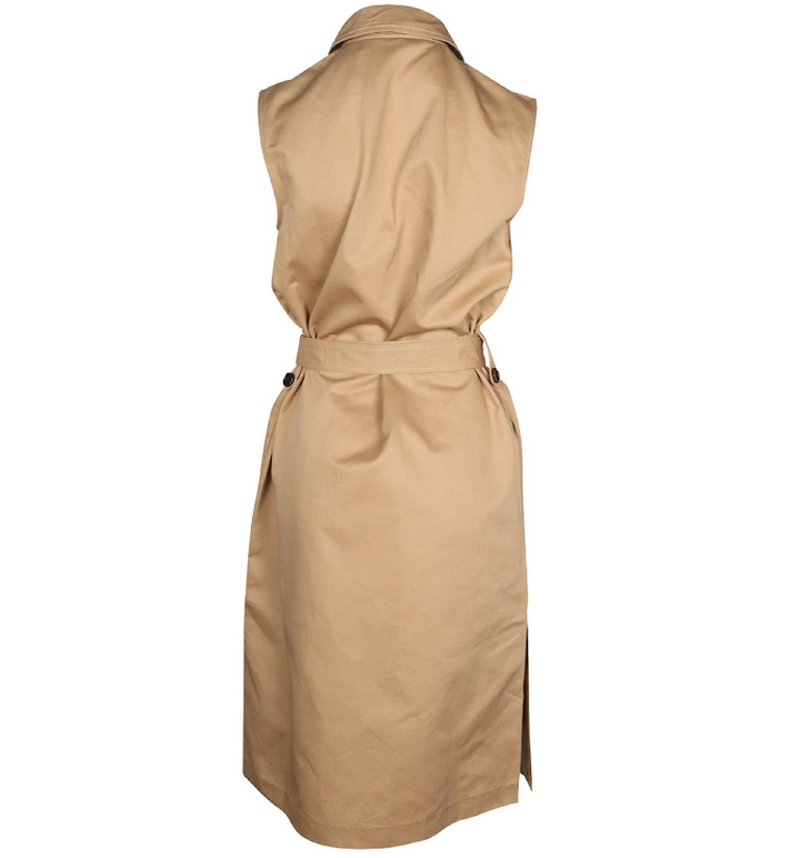 MARNI  Brown Abstract Midi Dress Veronique Luxury Collections