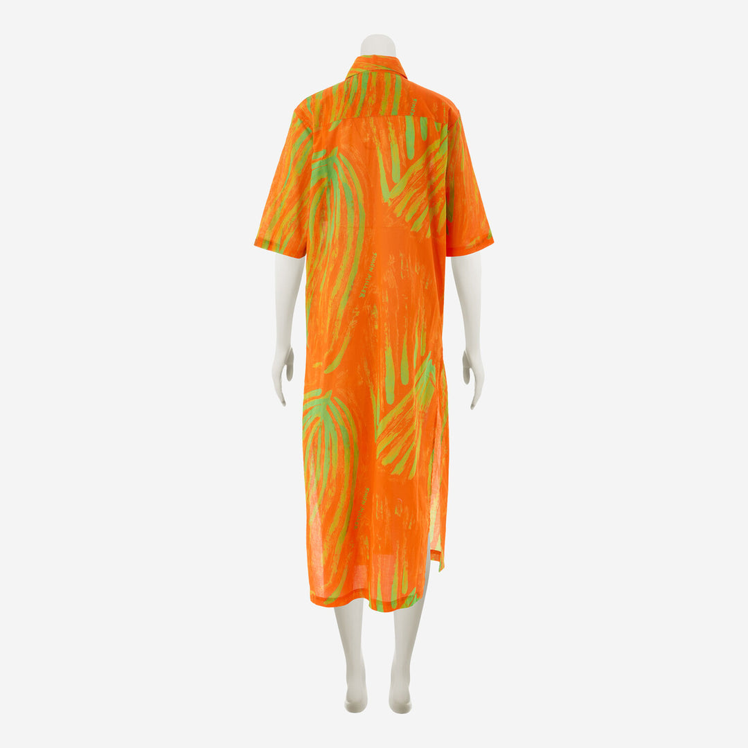 SIMON MILLER  Orange Leaf Dress Veronique Luxury Collections