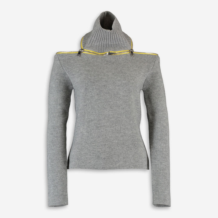 COPERNI  Grey Woollen Top Veronique Luxury Collections