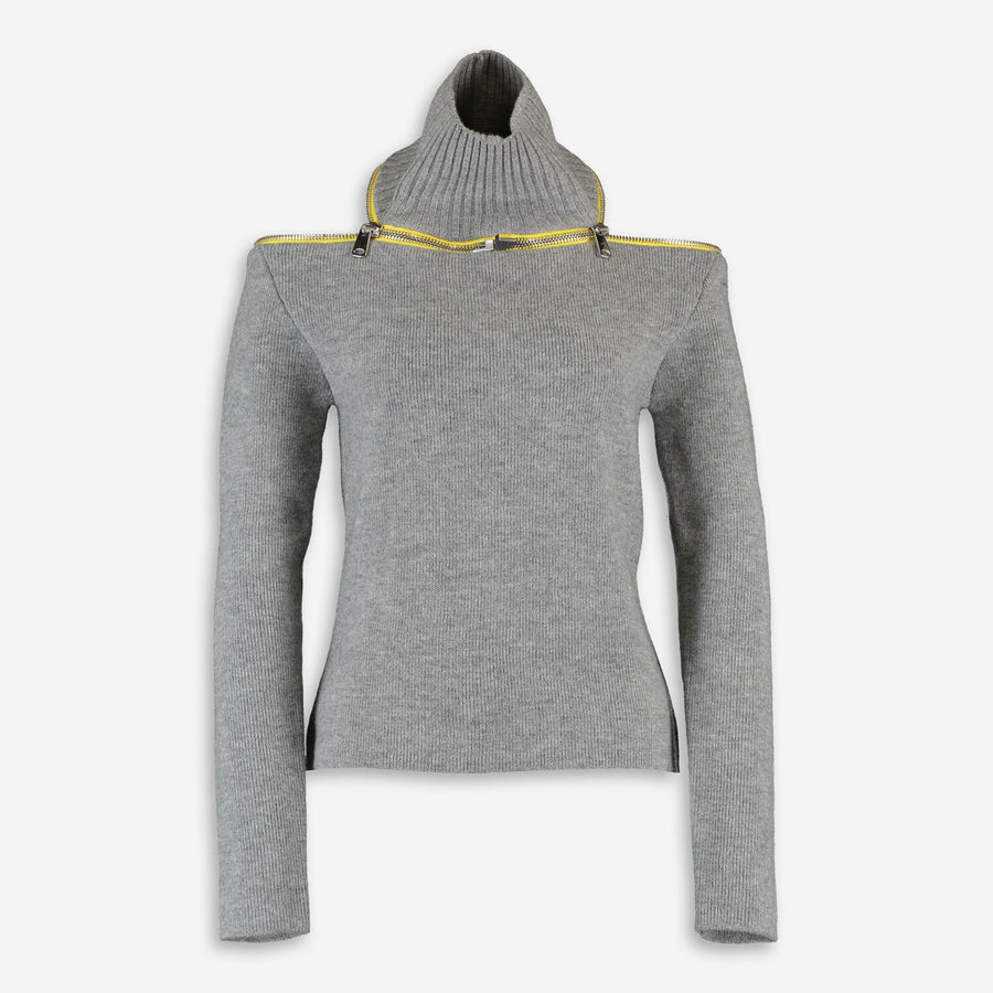 COPERNI  Grey Woollen Top Veronique Luxury Collections
