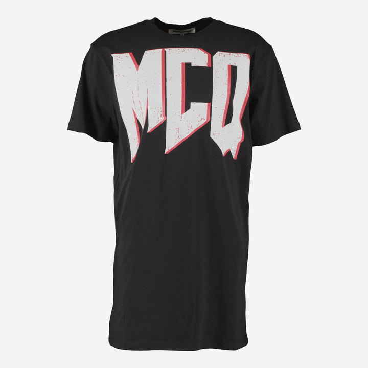 MCQ  Black Branded T Shirt Dress Veronique Luxury Collections