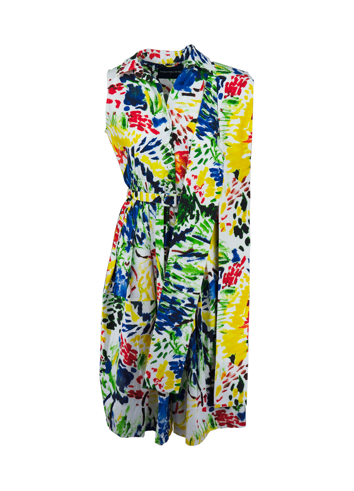 SAMANTHA SUNG  Minidress In Multicolor Veronique Luxury Collections