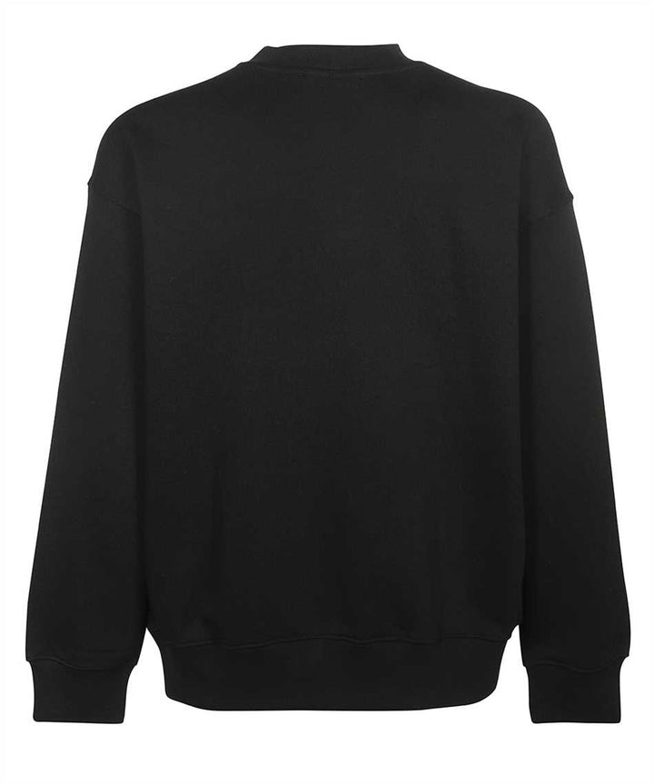VERSACE JEANS COUTURE COTTON V-EMBLEM PRINT BLACK SWEATSHIRT Veronique Luxury Collections