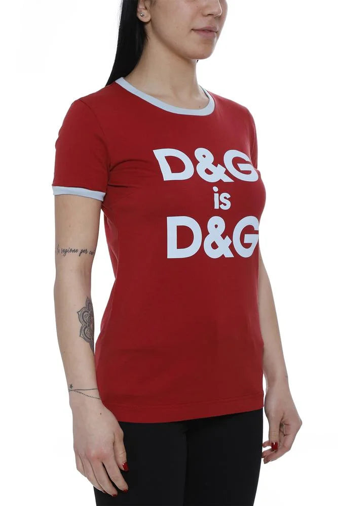 Dolce & Gabbana  D&G Print Printed Cotton-Jersey T-Shirt Veronique Luxury Collections