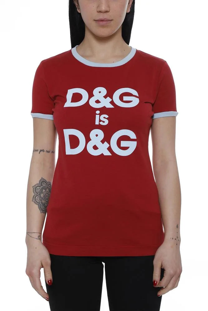 Dolce & Gabbana  D&G Print Printed Cotton-Jersey T-Shirt Veronique Luxury Collections