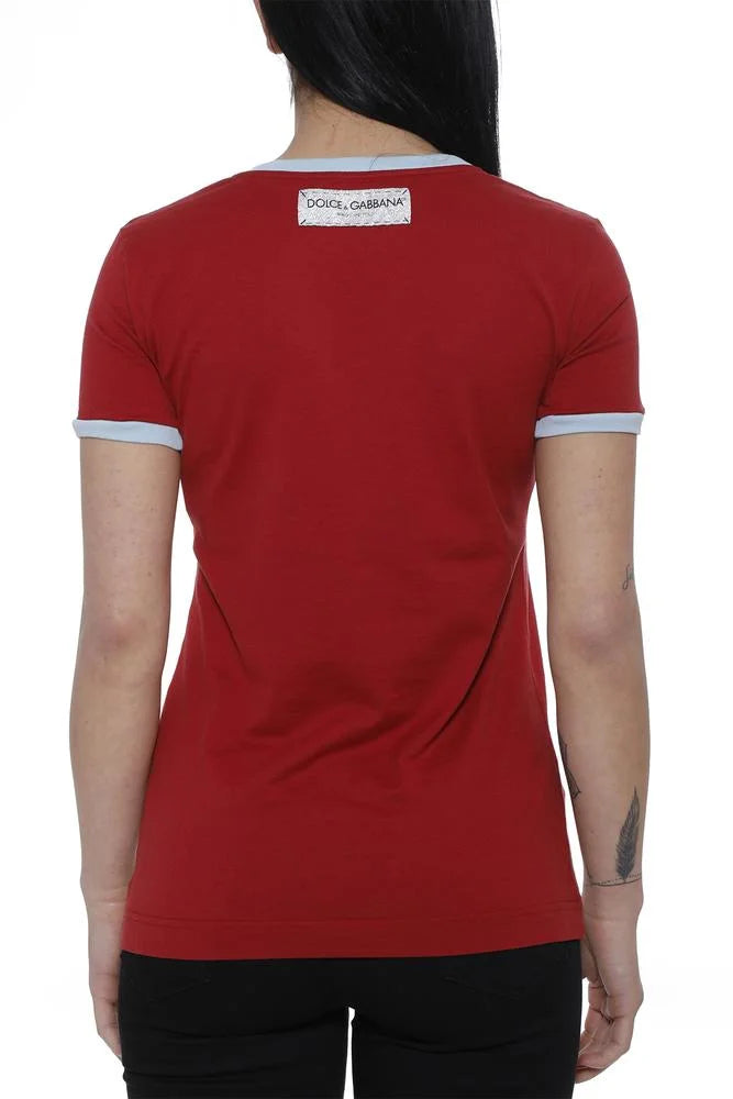 Dolce & Gabbana  D&G Print Printed Cotton-Jersey T-Shirt Veronique Luxury Collections