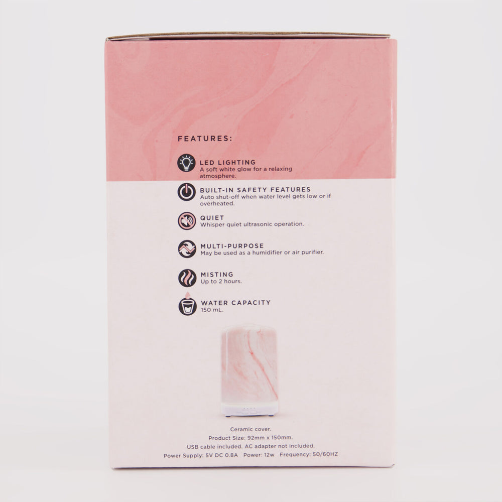 AROMA HOME  Pink Time Out Ultrasonic Diffuser 150ml Veronique Luxury Collections