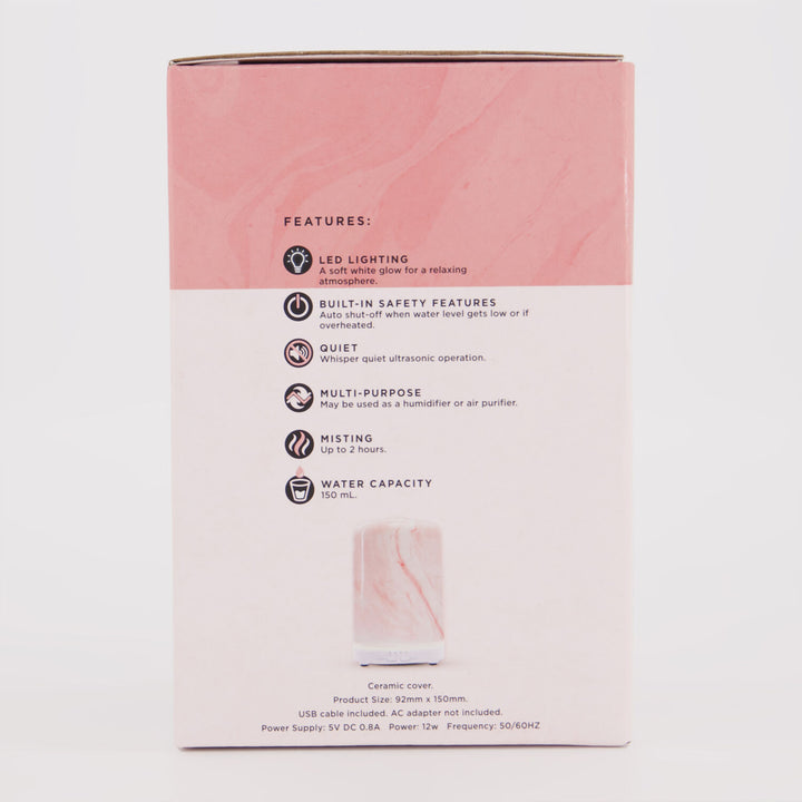 AROMA HOME  Pink Time Out Ultrasonic Diffuser 150ml Veronique Luxury Collections