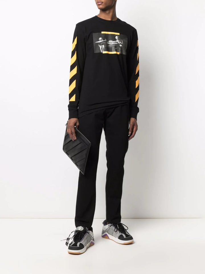 Off-White Caravaggio-print cotton sweatshirt Veronique Luxury Collections