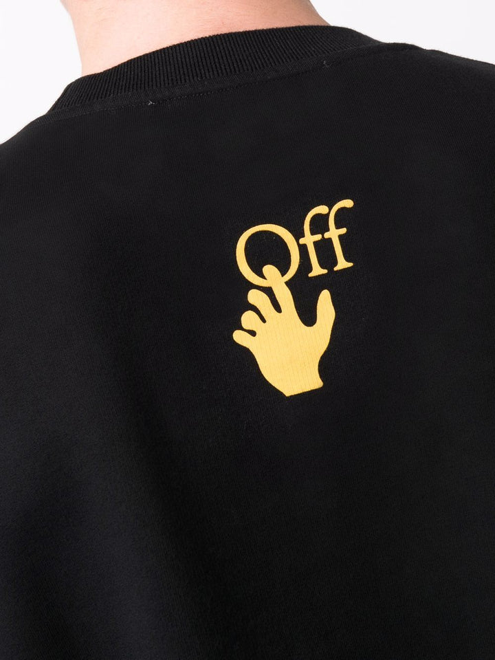 Off-White Caravaggio-print cotton sweatshirt Veronique Luxury Collections