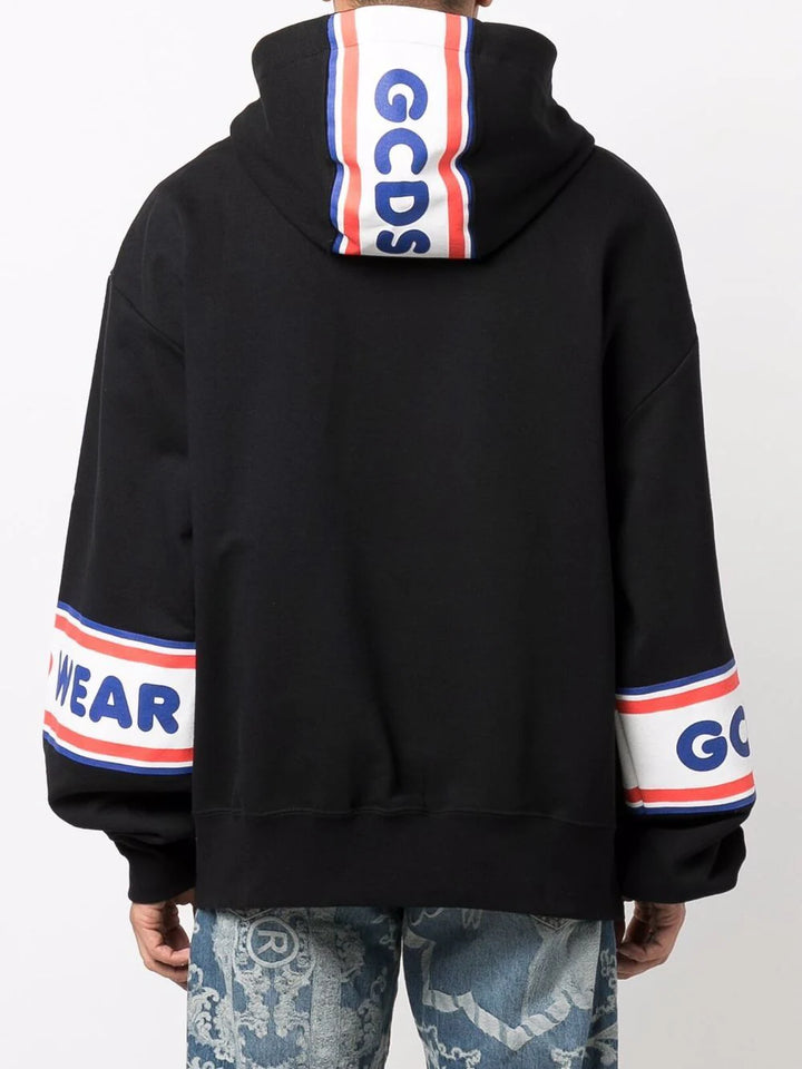Gcds logo-print cotton hoodie Veronique Luxury Collections