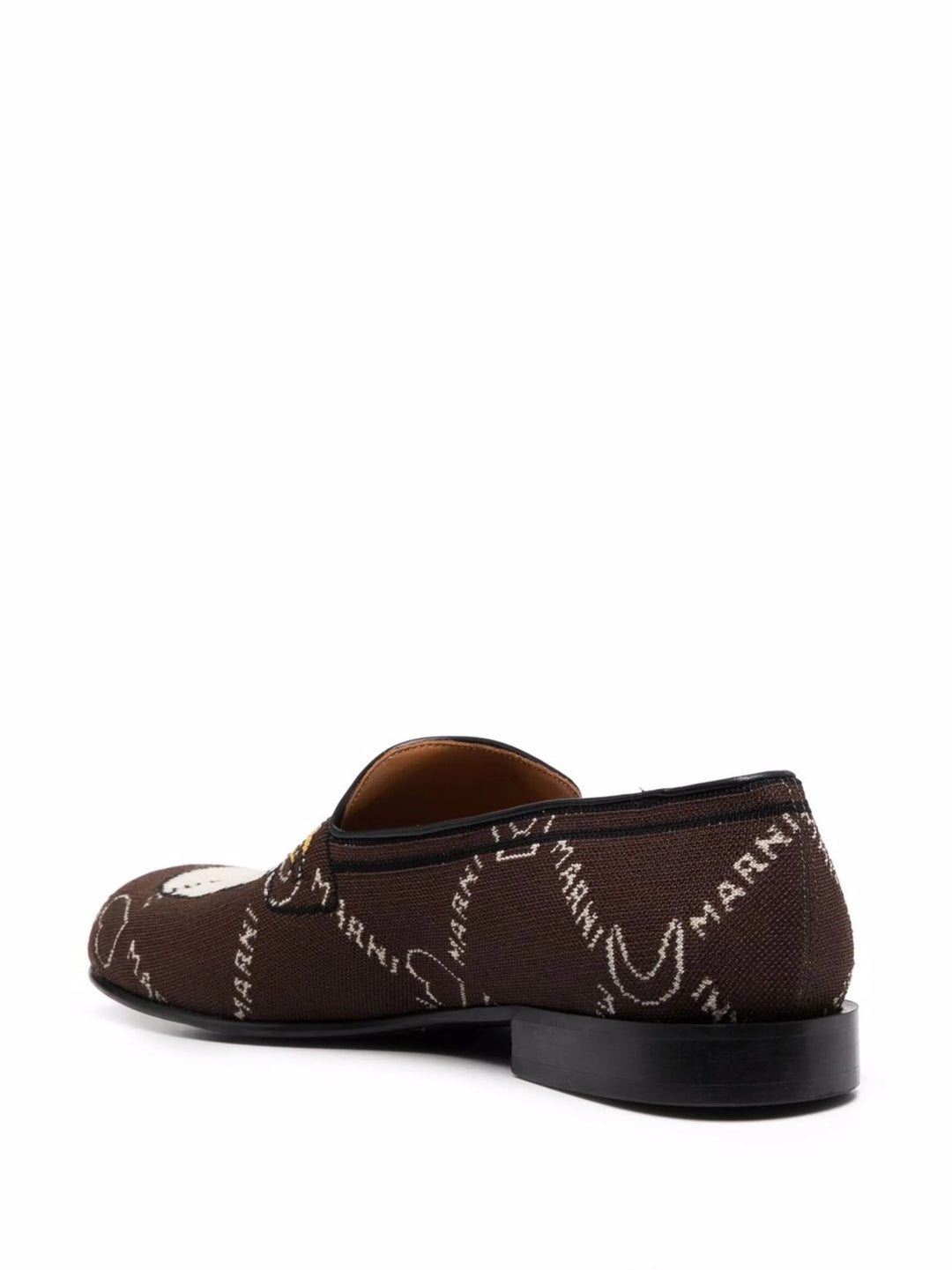 MARNI  Brown Monogram Loafers Veronique Luxury Collections
