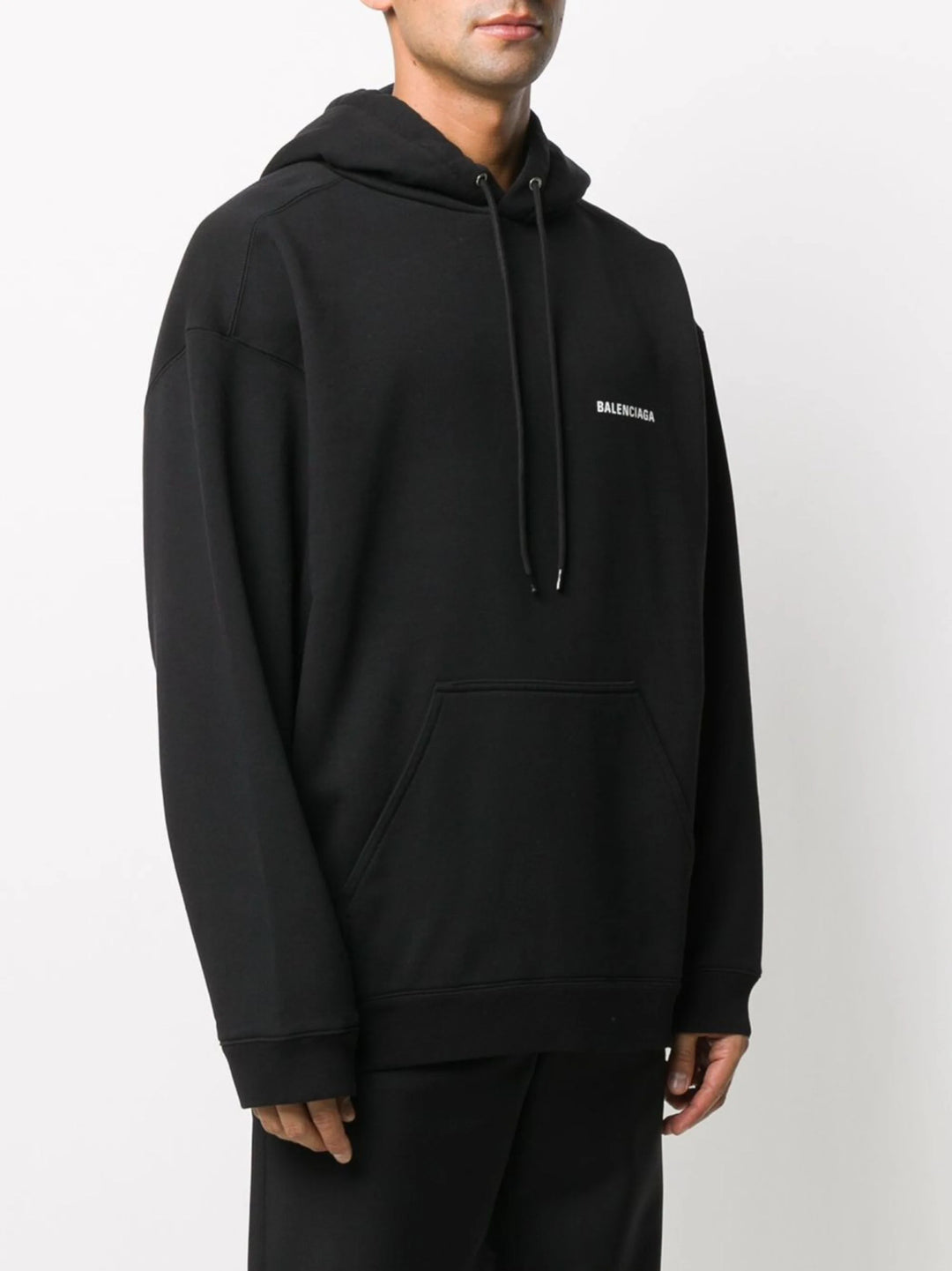 BALENCIAGA  Black Logo Hoodie Veronique Luxury Collections