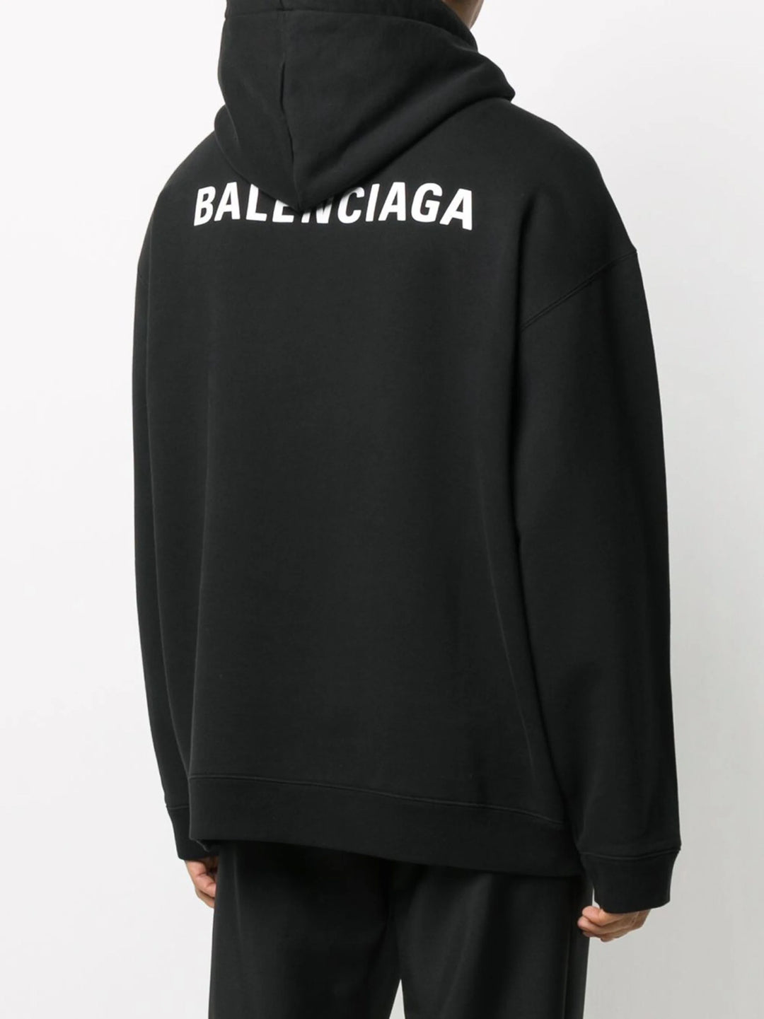 BALENCIAGA  Black Logo Hoodie Veronique Luxury Collections