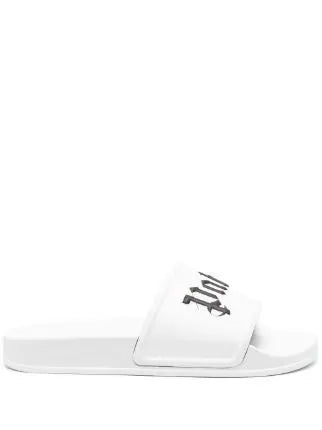 Palm Angels logo-print open-toe slides Veronique Luxury Collections