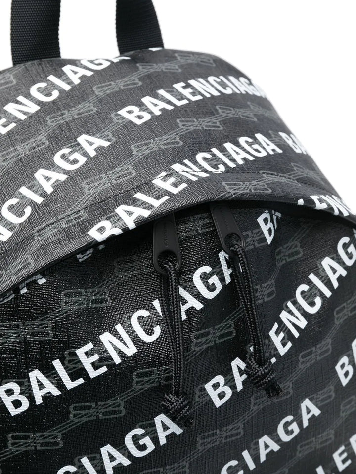 Balenciaga signature logo-print backpack Veronique Luxury Collections