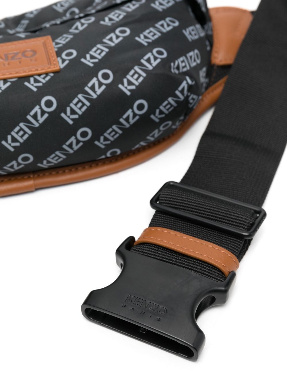 KENZO  Black Bum Bag   logo-print  bag Veronique Luxury Collections