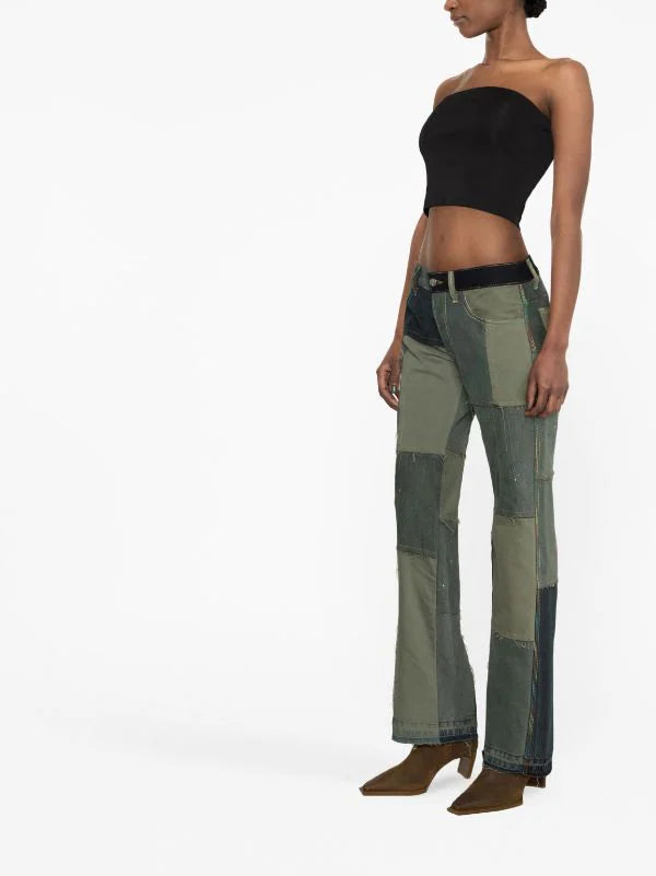 (di)vision patchwork-design straight-leg jeans Veronique Luxury Collections