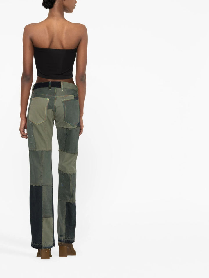 (di)vision patchwork-design straight-leg jeans Veronique Luxury Collections