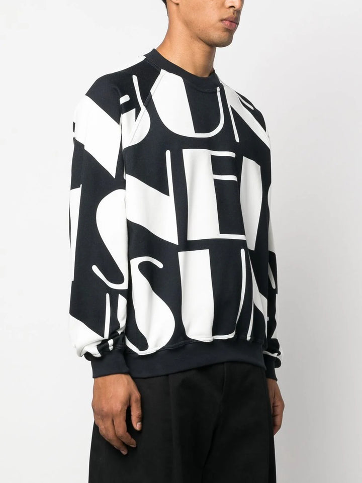Sunnei logo-print long-sleeve sweatshirt Veronique Luxury Collections