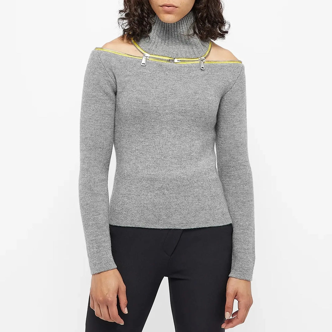 COPERNI  Grey Woollen Top Veronique Luxury Collections