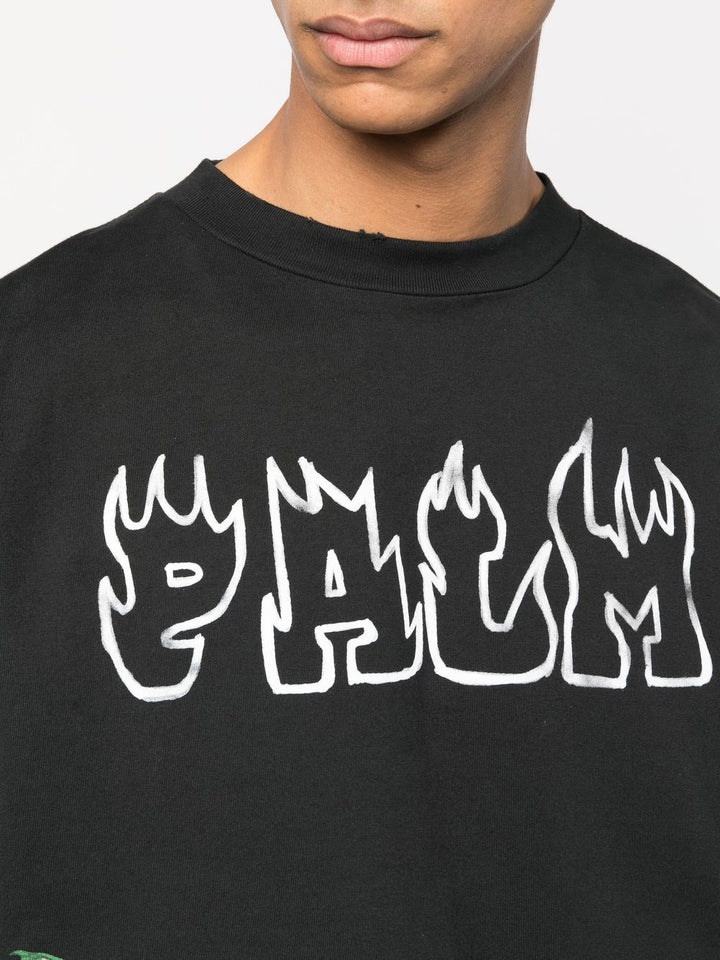 Palm Angels Palms&Skull logo-print sweatshirt Veronique Luxury Collections