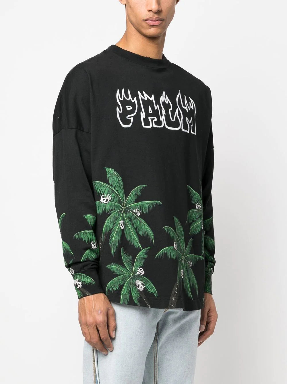 Palm Angels Palms&Skull logo-print sweatshirt Veronique Luxury Collections
