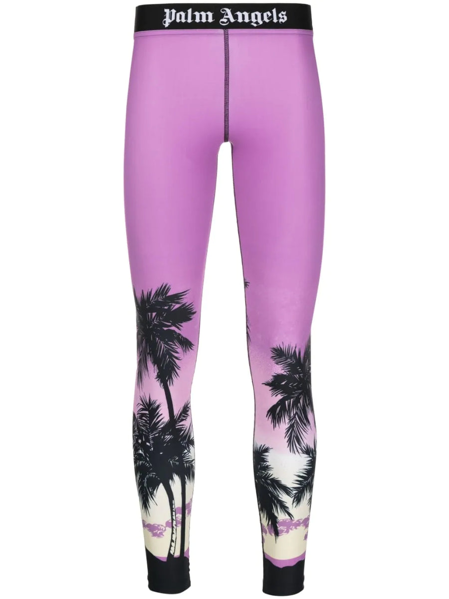Palm Angels Sunset logo-print leggings Veronique Luxury Collections