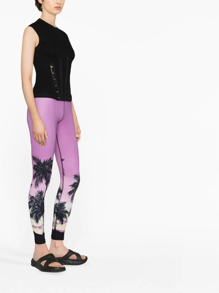 Palm Angels Sunset logo-print leggings Veronique Luxury Collections