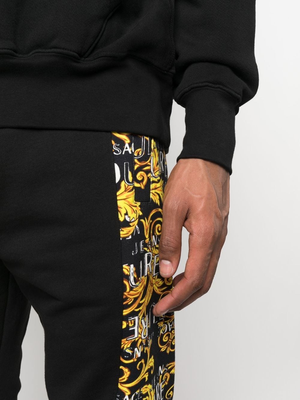 Versace Jeans Couture Barocco-side stripe track trousers Veronique Luxury Collections