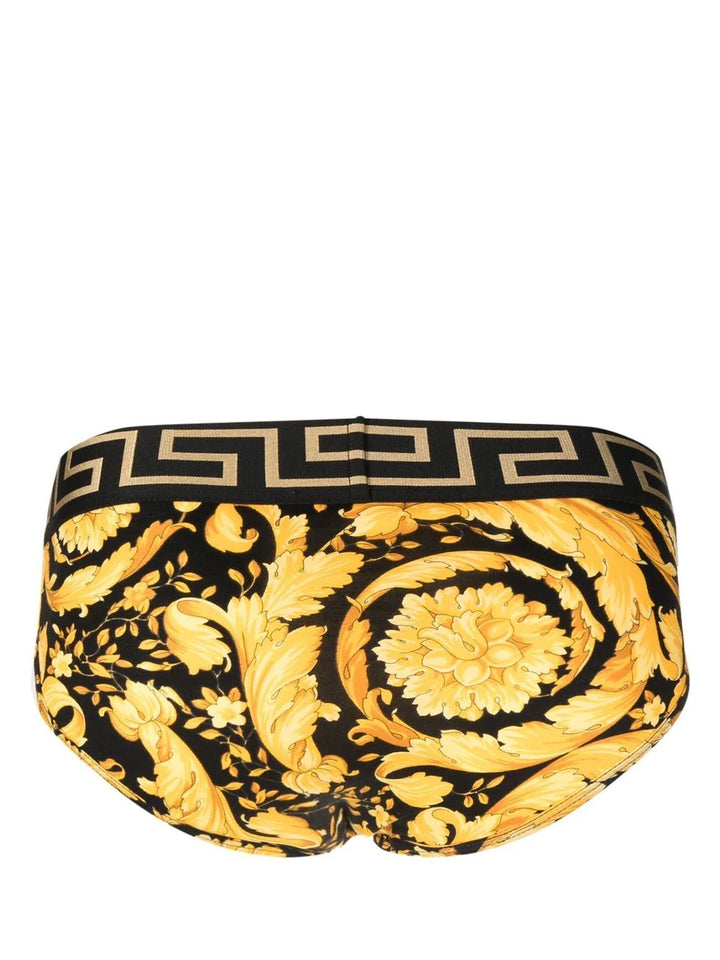 Versace baroque-print cotton briefs Veronique Luxury Collections