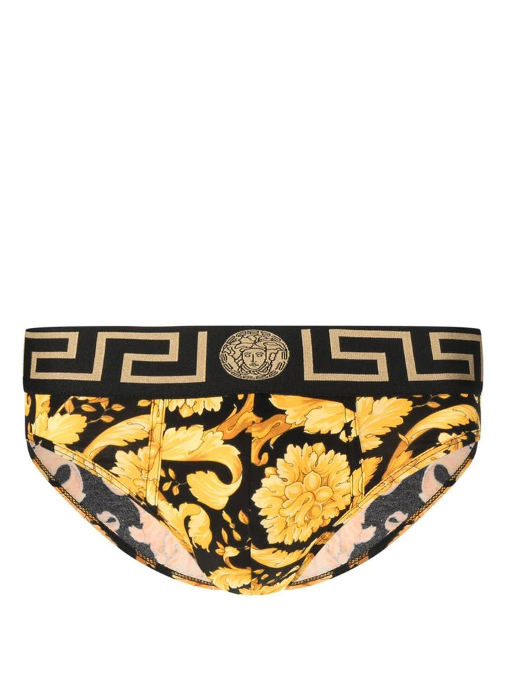 Versace baroque-print cotton briefs Veronique Luxury Collections