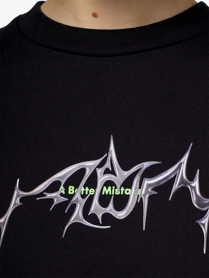 A BETTER MISTAKE Gate logo-print T-shirt Veronique Luxury Collections