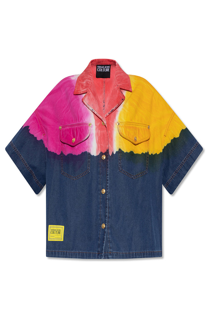 VERSACE JEANS COUTURE VERSACE JEANS COUTURE MULTICOLOUR TIE-DYE SHIRT Veronique Luxury Collections