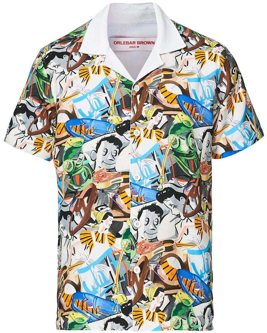 ORLEBAR BROWN  Multicoloured Travis David Salle Diving Shirt Veronique Luxury Collections