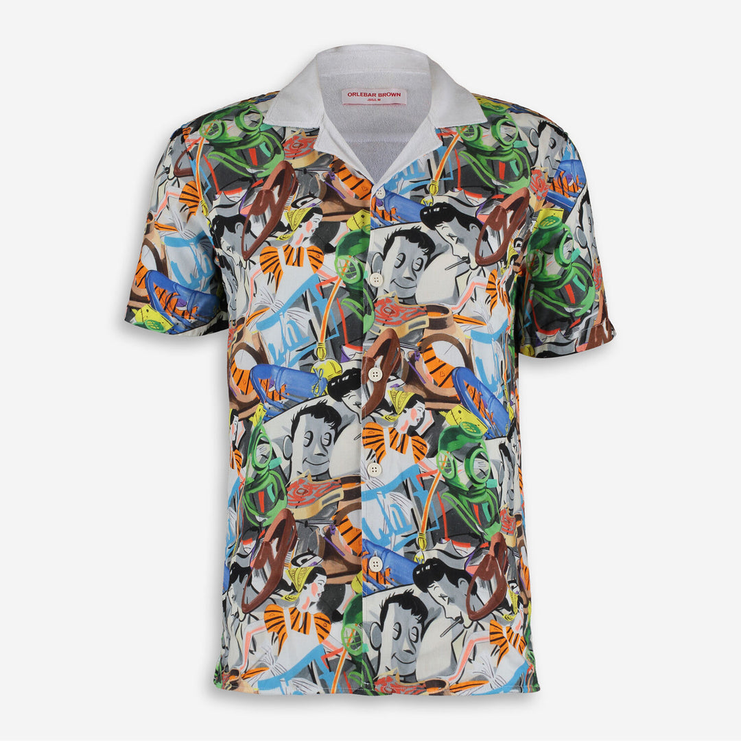 ORLEBAR BROWN  Multicoloured Travis David Salle Diving Shirt Veronique Luxury Collections
