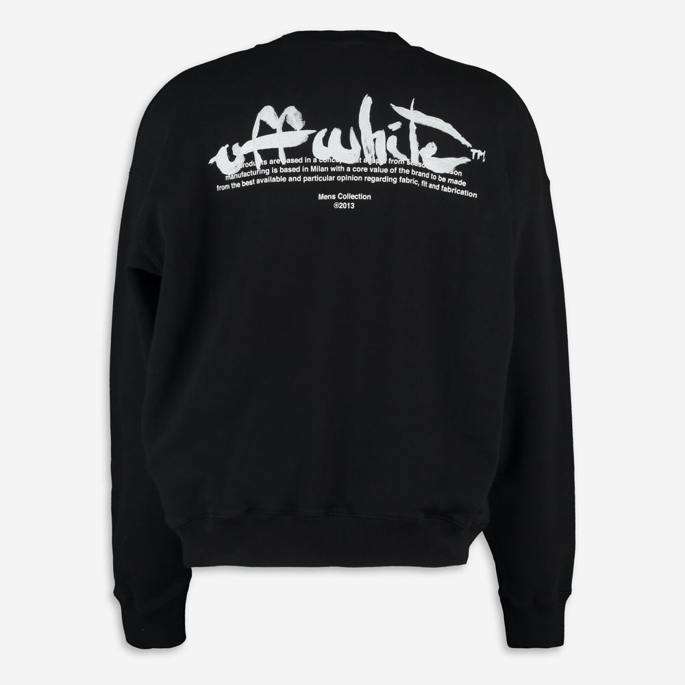 Off White  Black & White Classic Sweatshirt Veronique Luxury Collections