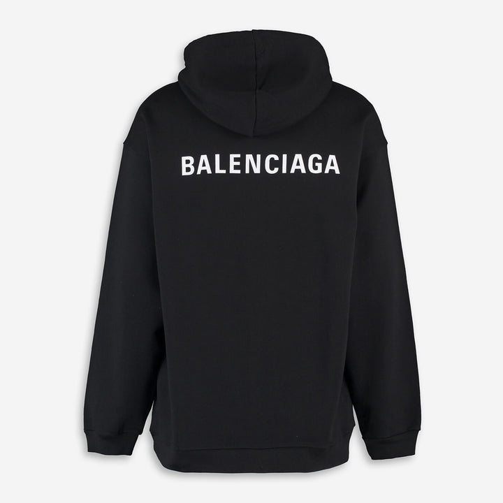 BALENCIAGA  Black Logo Hoodie Veronique Luxury Collections