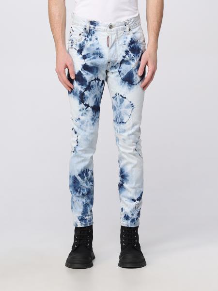 DSQUARED2 Blue & White Tie Dye Cool Guy Jeans Veronique Luxury Collections
