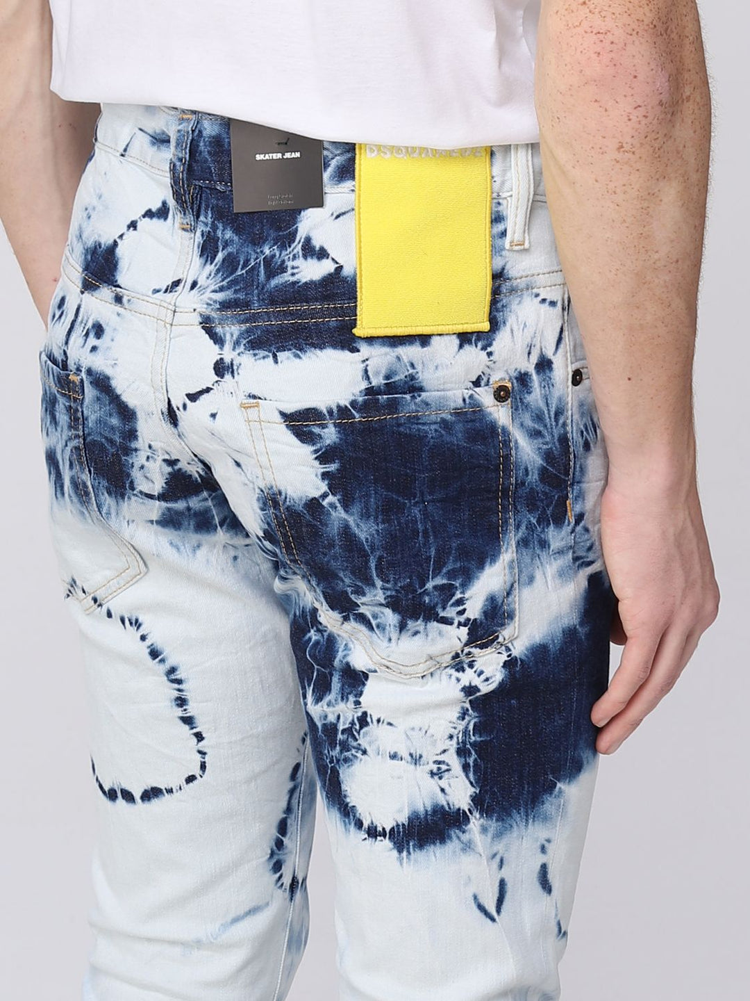 DSQUARED2 Blue & White Tie Dye Cool Guy Jeans Veronique Luxury Collections