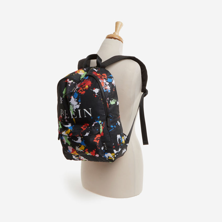 PHILIPP PLEIN  Black Splatter Backpac Veronique Luxury Collections
