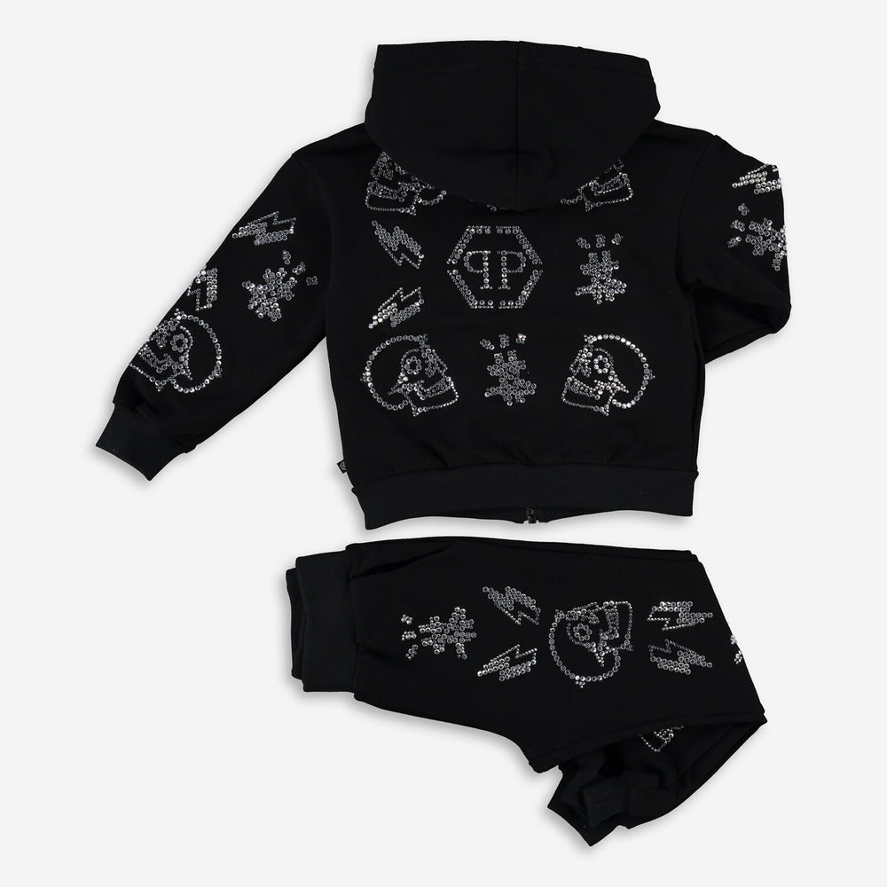 PHILIPP PLEIN  Black Diamante Tracksuit Veronique Luxury Collections