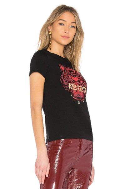KENZO Red Tiger Print T-shirt Black Black Veronique Luxury Collections