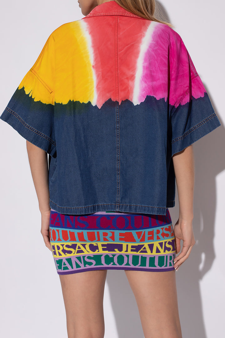 VERSACE JEANS COUTURE VERSACE JEANS COUTURE MULTICOLOUR TIE-DYE SHIRT Veronique Luxury Collections